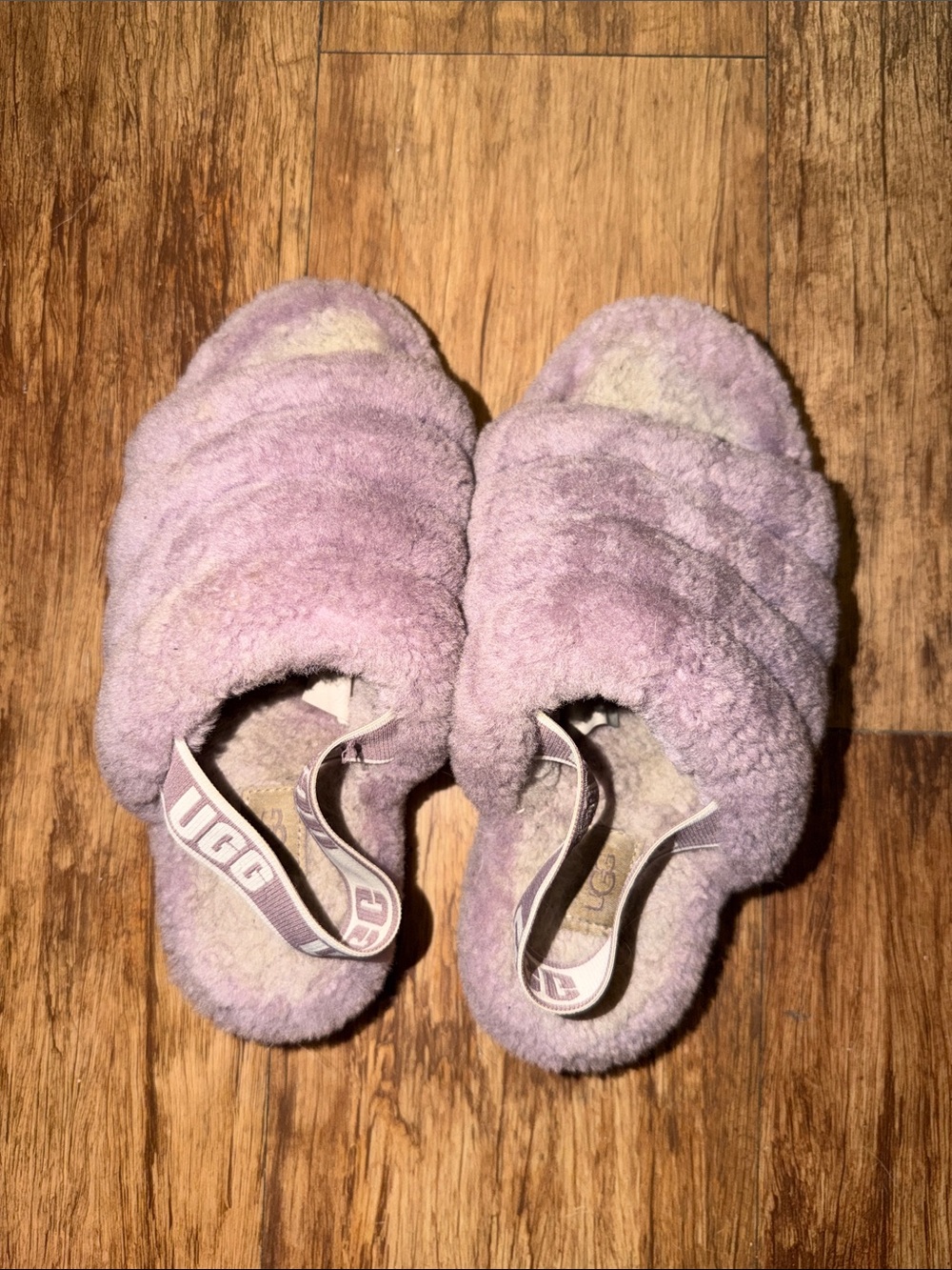 UGG Women's Lavender Fluff Slingback Slide Slippers